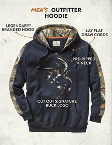img 1 attached to Men'S Camouflage Outfitter Hoodie By Legendary Whitetails
