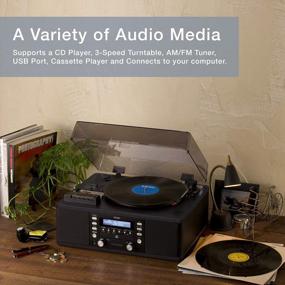 img 2 attached to Teac LPR660USBPB: Convert Your LP & Cassette To CD With USB Home Theater Receiver, Black
