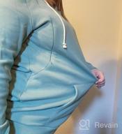 img 1 attached to Maternity Nursing Hoodie With Kangaroo Pocket And Fleece Lining For Women By Smallshow review by Josh Thompson