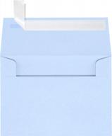 50 упаковок baby blue a1 пригласительный конверт 3 5/8 x 5 1/8 для карт 3 1/2 x 4 7/8, очистите и отпечатайте конверты luxpaper для печати для приглашений логотип