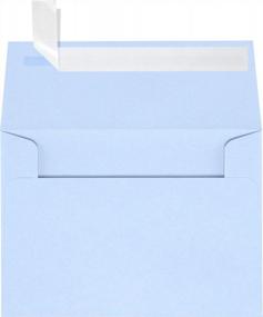 img 4 attached to 50 Pack Baby Blue A1 Invitation Envelope 3 5/8 X 5 1/8 For 3 1/2 X 4 7/8 Cards, Peel And Press Printable LUXPaper Envelopes For Invitations