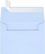 50 pack baby blue a1 invitation envelope 3 5/8 x 5 1/8 for 3 1/2 x 4 7/8 cards, peel and press printable luxpaper envelopes for invitations logo