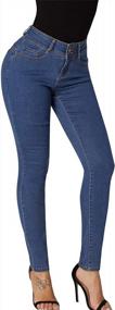img 2 attached to Roswear Womens High Waisted Skinny Stretch Butt Lifting Jeans