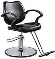 ultimate comfort and style: flagbeauty black hydraulic barber styling chair for hair beauty salon equipment logo