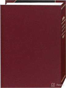 img 2 attached to 📸 Pioneer Photo Albums LBT-57/BKR 50-Pocket Ledger Style Leatherette Cover Photo Album for 5x7 Prints in Black and Red