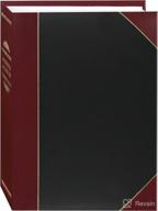 📸 pioneer photo albums lbt-57/bkr 50-pocket ledger style leatherette cover photo album for 5x7 prints in black and red логотип