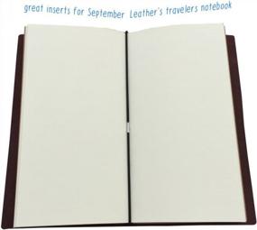 img 1 attached to Set Of 3 Blank Travelers Notebook Inserts - 192 Thick Unlined Sketch Pages, Standard 4.25"X8.25