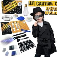 spy kit for kids detective outfit fingerprint toys gifts for 5 6 7 8 9 10 11 year old boys girls investigation role play dress up costume educational science secret agent finger print identification logo