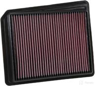 🔝 high performance, premium, washable k&amp;n engine air filter: replacement filter compatible with 2017-2019 nissan titan, 33-5062 логотип