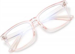 img 4 attached to FEISEDY B2286 Women'S Men'S Square Glasses Frame Classic Clear Lens Eyewear