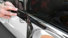 img 1 attached to Enhance Your Vehicle with the 2 inches x 25 Feet 3M 1080 2080 Gloss Black Vinyl Wrap Kit: Perfect for Black Out Chrome Delete, Window Trim, and Door Trim. Includes Free Tool Kit!