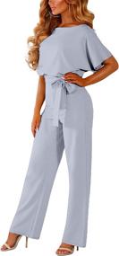 img 3 attached to 👗 Joyful Sail Casual Sleeve Jumpsuits | Women's Clothing in Jumpsuits, Rompers & Overalls