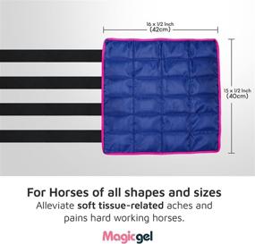 img 3 attached to Magic Gel Horse Ice Pack - Effective Cooling 🐴 Leg Wraps for Hock, Ankle, Knee, Legs, Boots, and Hooves.