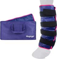 magic gel horse ice pack - effective cooling 🐴 leg wraps for hock, ankle, knee, legs, boots, and hooves. logo