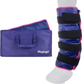 img 4 attached to Magic Gel Horse Ice Pack - Effective Cooling 🐴 Leg Wraps for Hock, Ankle, Knee, Legs, Boots, and Hooves.
