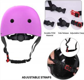 img 2 attached to Protective Gear Set For Active Kids: Toddler Helmet With Knee Elbow Pads And Wrist Guards - Adjustable For Various Activities