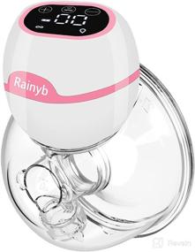 img 4 attached to RainyB Electric Portable Hands-Free Breast Pump with Strong Suction Power, Quiet Operation, 3 Modes & 9 Levels, Touch Panel, High Definition Display, Includes Flanges in 19mm/21mm/24mm Sizes