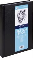 📚 pro-art supplies (3-pack) 5.5" x 8" hard cover sketchbook - 110 sheets - pa020501 logo