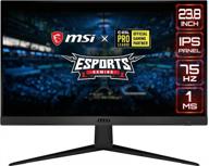 msi optix g241v e2 24-inch freesync displayport led monitor with 1920x1080 resolution and 75hz refresh rate logo