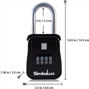 img 2 attached to SimbaLux Combo Realtor Lockbox Качественный 4-значный цифровой кодовый замок Real Estate Lock Box, 3 шт. в упаковке