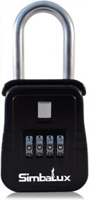 img 3 attached to SimbaLux Combo Realtor Lockbox Quality 4 Digit Numeric Combination Real Estate Lock Box, 3-Pack