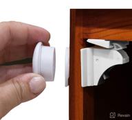 🔒 eco-friendly magnetic cabinet locks for child safety - kitchen cabinet and drawer baby proofing locks - baby safety proofing (8 locks & 2 keys) logo