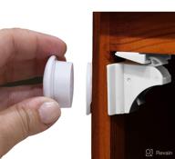 🔒 eco-friendly magnetic cabinet locks for child safety - kitchen cabinet and drawer baby proofing locks - baby safety proofing (8 locks & 2 keys) логотип