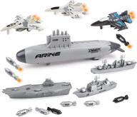 experience the thrill of naval battle with deao's aircraft carrier toy set for kids logo