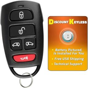 img 1 attached to 🔑 Keyless Entry Remote Key Fob for 2006-2014 Kia Sedona and 2007-2009 Hyundai Entourage - 5 Button SV3-100060233 SV3-VQTXNA13 5658A-00060233