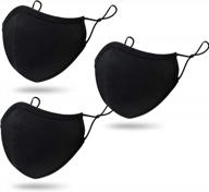 регулируемые моющиеся многоразовые черные маски для лица для детей и подростков - коллекция purian kids логотип