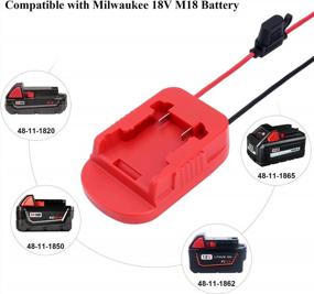 img 2 attached to Elefly Power Wheel Adapter Compatible With Milwaukee M18 Battery Adapter Power Wheels Battery Converter Kit With Fuses & Wire Terminal, Power Connector For DIY RC Car Toys And Robotics