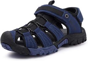 img 4 attached to BMCiTYBM Closed Outdoor Sandals Toddler Girls' Shoes : Athletic