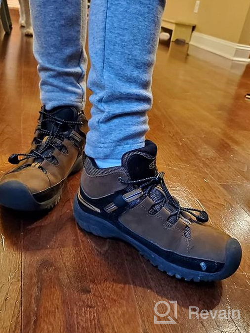 img 1 attached to 👟 High-Quality KEEN Children Targhee Raven Tulipwood Boys' Shoes – Perfect Footwear for Active Boys review by Melvin Boss