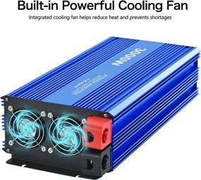 img 1 attached to 3000W Power Inverter - 3000 Watt Modified Sine Wave Inverter with 3 AC Outlets and 2.4A USB Port - DC 12V to AC 110V Converter for Car RV Truck (Blue)