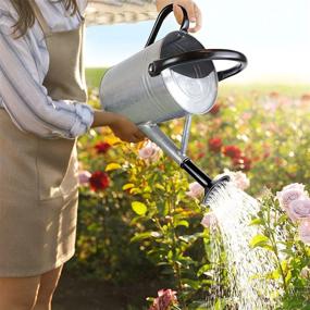 img 2 attached to Efficient Watering Made Easy With Megawodar'S 1 Gallon Metal Watering Can - Perfect For Both Indoor And Outdoor Plant Care