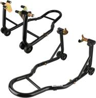 🏍️ hikotor heavy duty motorcycle lift stands combo: universal sport bike swingarm and front/rear paddock fork stands for suzuki, yamaha, honda, kawasaki, ducati логотип