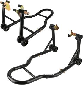 img 4 attached to 🏍️ Hikotor Heavy Duty Motorcycle Lift Stands Combo: Universal Sport Bike Swingarm and Front/Rear Paddock Fork Stands for Suzuki, Yamaha, Honda, Kawasaki, Ducati