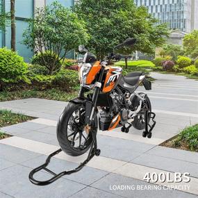 img 3 attached to 🏍️ Hikotor Heavy Duty Motorcycle Lift Stands Combo: Universal Sport Bike Swingarm and Front/Rear Paddock Fork Stands for Suzuki, Yamaha, Honda, Kawasaki, Ducati