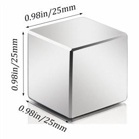 img 3 attached to Усиливайте свои проекты с помощью магнитов MIKEDE Cube Neodymium - суперсильные магниты с редкоземельными металлами для науки и самоделок.