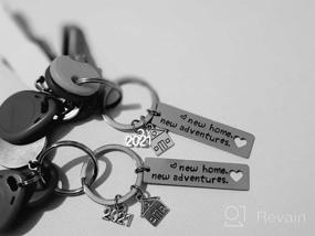 img 5 attached to New Home Keychain 2023 Housewarming Gift For New Homeowner Real Estate Agent Moving In Keyring House Key Chain Jewelry