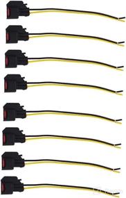 img 1 attached to 🔌 Set of 8 EV6 EV14 USCAR Fuel Injector Connector Pigtail Wires for Dodge LS2 LS3 Ford - Labwork