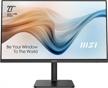 msi modern md271qp protection displayport 2560x1440, 75hz, ergonomic design, anti-glare, flicker-free, low blue light, logo