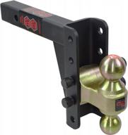 toptow dual ball adjustable trailer hitch with 6-1/2" drop and 22,000lbs capacity logo