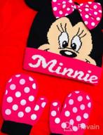 img 1 attached to 🧢 SEO-Optimized Disney Minnie Mouse Winter Hat and Mitten Set for Toddler Girls, Ages 2-4 review by Angela Campos
