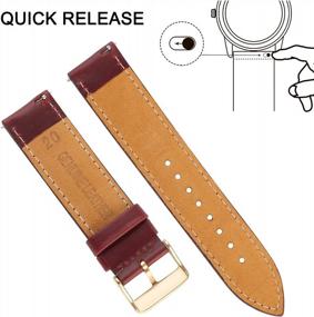 img 3 attached to Upgrade Your Samsung Galaxy Watch With Vetoo Leather Replacement Straps - Available For Galaxy Watch 5 Pro, Classic, And Galaxy Watch 3