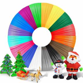 img 4 attached to SUNLU PLA 3D Pen Filament Refills - 10 Bright Rainbow Colors, 164 Feet Total (50 Meters), 16.4 Feet Per Color (5 Meters), 1.75Mm For Most 3D Doodler Pens, Easy To Use & High Compatibility