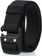 wyuze tactical military elastic stretch men's accessories best: belts logo