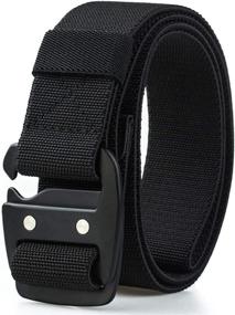 img 4 attached to WYuZe Tactical Military Elastic Stretch Men's Accessories best: Belts