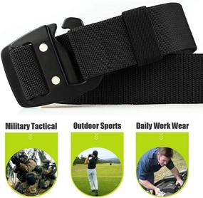 img 2 attached to WYuZe Tactical Military Elastic Stretch Men's Accessories best: Belts