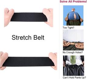 img 1 attached to WYuZe Tactical Military Elastic Stretch Men's Accessories best: Belts